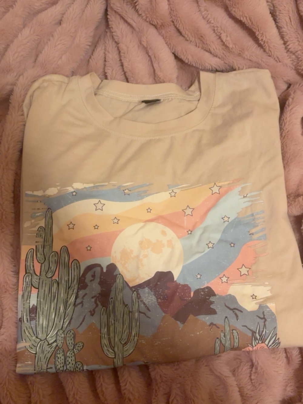 Plus Size Graphic Tee - Cream